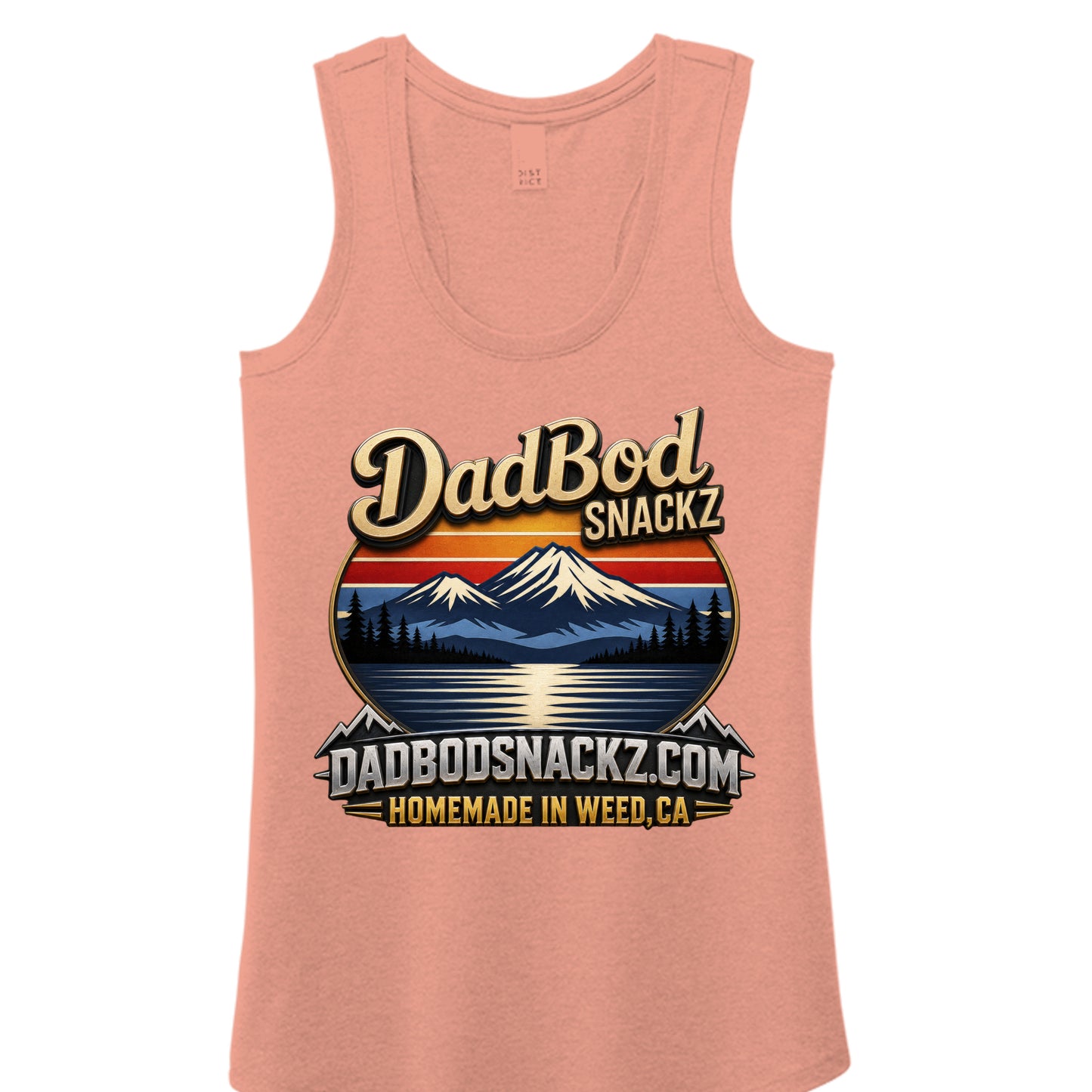 Heathered Dusty Peach - DM138L - FRONT